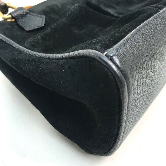 GUCCI 007・1793・0238 Pochette Bamboo 2WAY Hand Bag Shoulder Bag Cross body - Picture 4 of 12